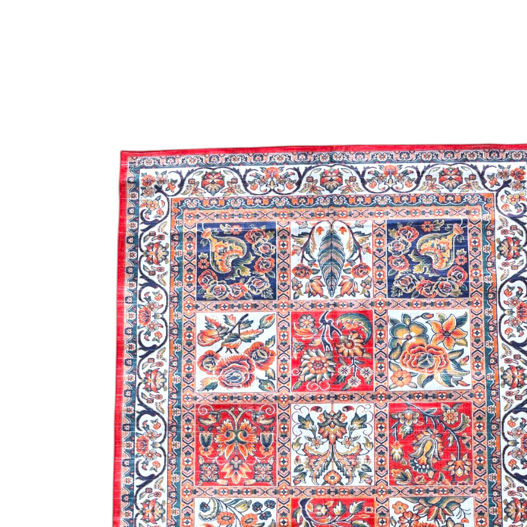 (#72) 5’x8’ Stain resistant & Machine Washable Persian-Inspired Area Rug Carpet