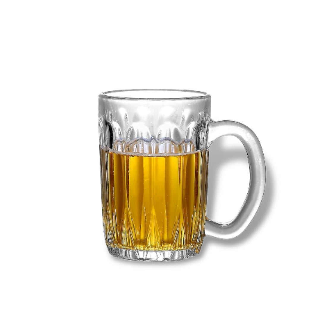 Crystal Glass 340ml Set of 6 Pieces Glass Drinking Tea and Coffee Mug