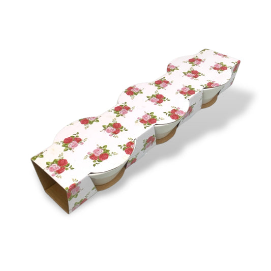 Ceramic Plain White 3 Piece Bowl Set - 4 Inches