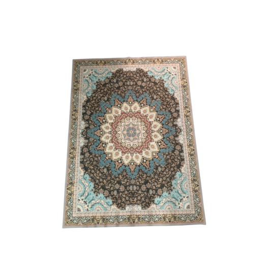 (#23) 5x8 Stain Resistant & Machine Washable Persian-Inspired Area Rug Carpet