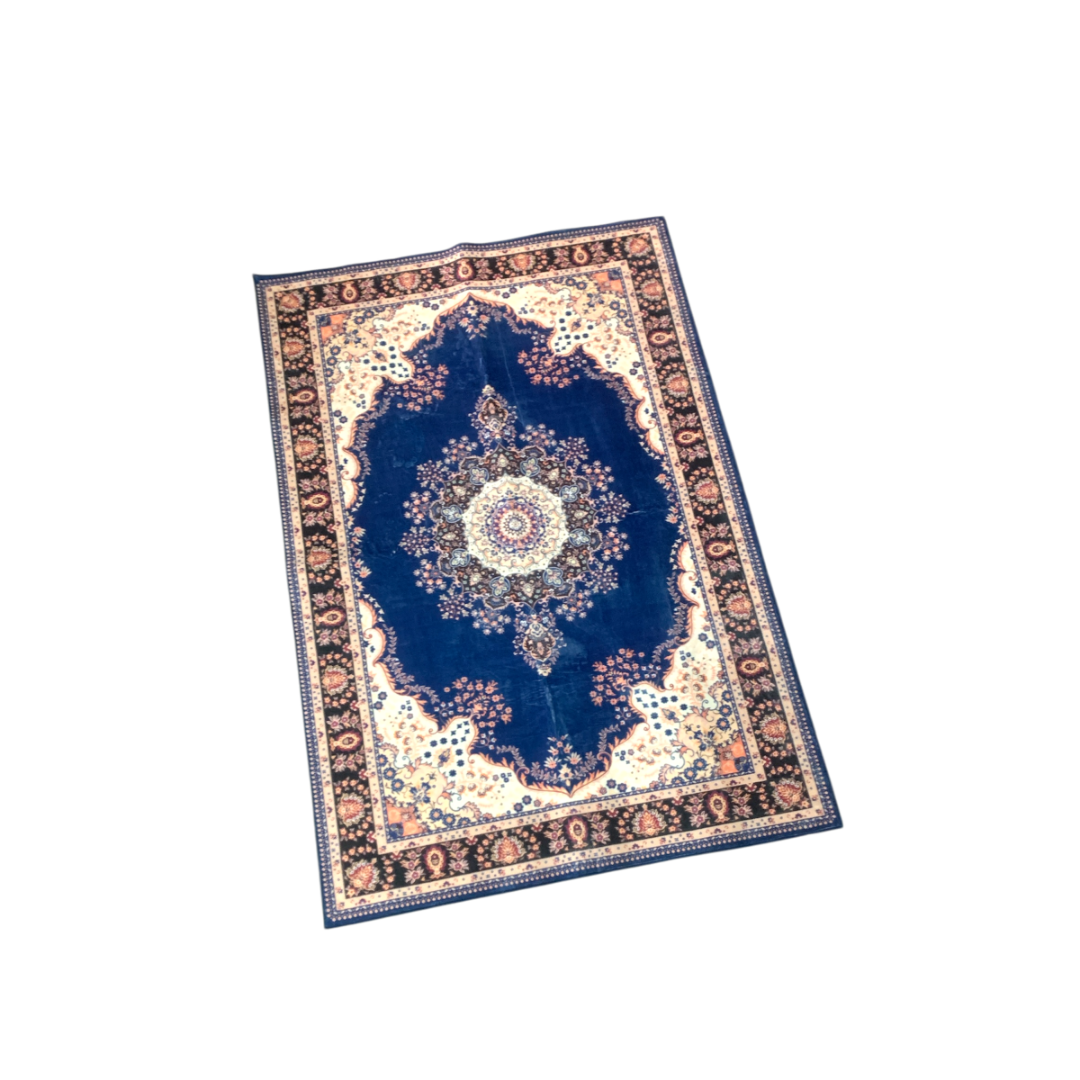 (#57) 5x8 Stain Resistant & Machine Washable Persian-Inspired Area Rug Carpet