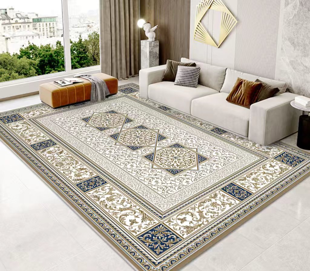 (#110) 7'x10' Stain resistant & Machine Washable Persian-Inspired Area Rug Carpet