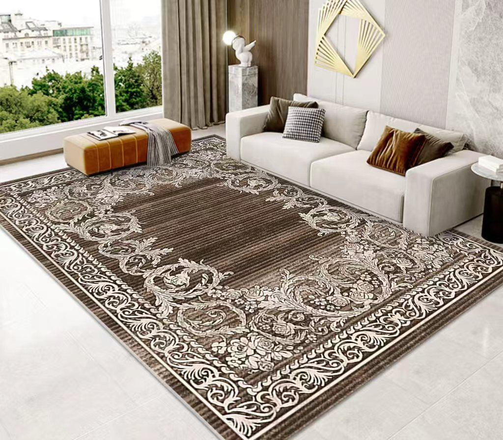 (#114) 7'x10' Stain resistant & Machine Washable Persian-Inspired Area Rug Carpet