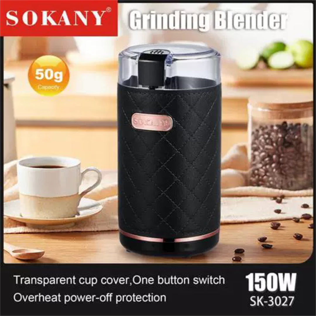 Sokany Small Spice Grinder 50g Capacity - Black