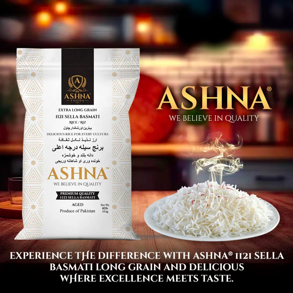 Ashna Extra Long Grain Sella Basmati Rice